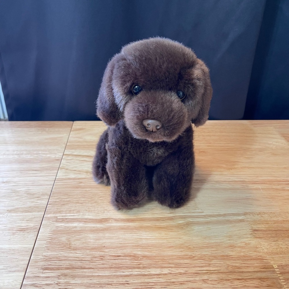 Miyoni by Aurora Chocolate Brown Puppy Dog Plush Stuffed Animal 10 inch 11/21